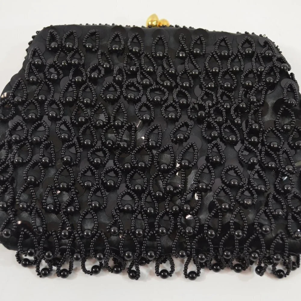 Vintage  Formal Evening Clutch Purse with Sequins